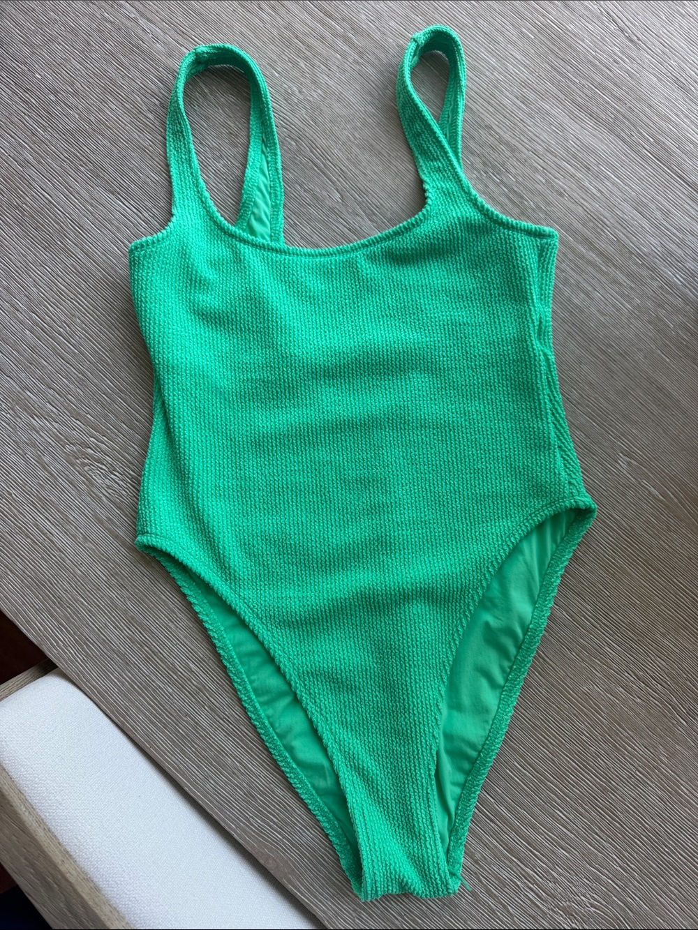 Xhilaration Green Textured One-Piece Swimsuit